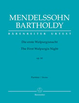 Die Erste Walpurgisnacht, Op. 60 Study Scores sheet music cover